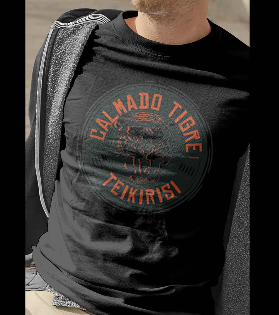 Calmado Tigre Teikirisi Retro Tiger T-Shirt