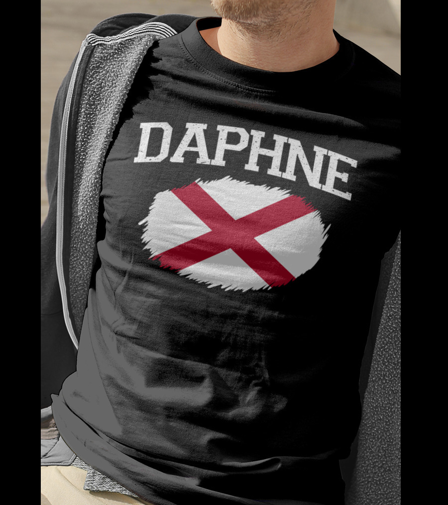 Daphne Alabama State Flag Vintage Sports USA T-Shirt