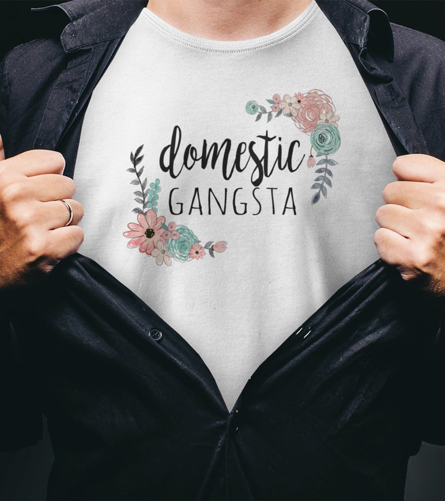 Domestic Gangsta Floral T-Shirt