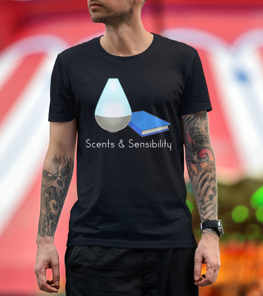 Scents and Sensibility Essential Oils Diffuser Jane Austen Sense Book T-Shirt