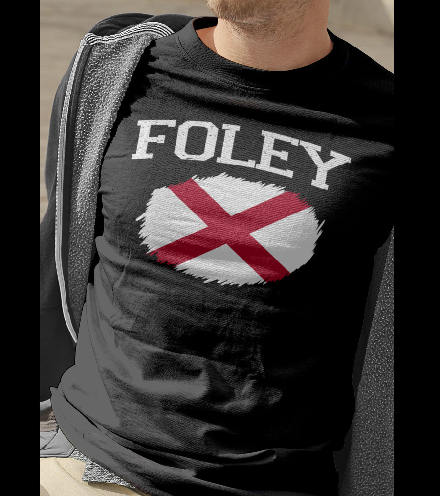 Foley Alabama Flag Vintage USA Sports T-Shirt