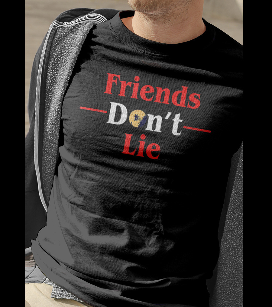 Friends Don't Lie Eleven Upside Down Inspired Phrase Stranger Things T-Shirt