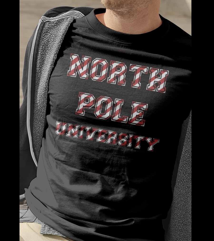 North Pole University Funny Santa T-Shirt