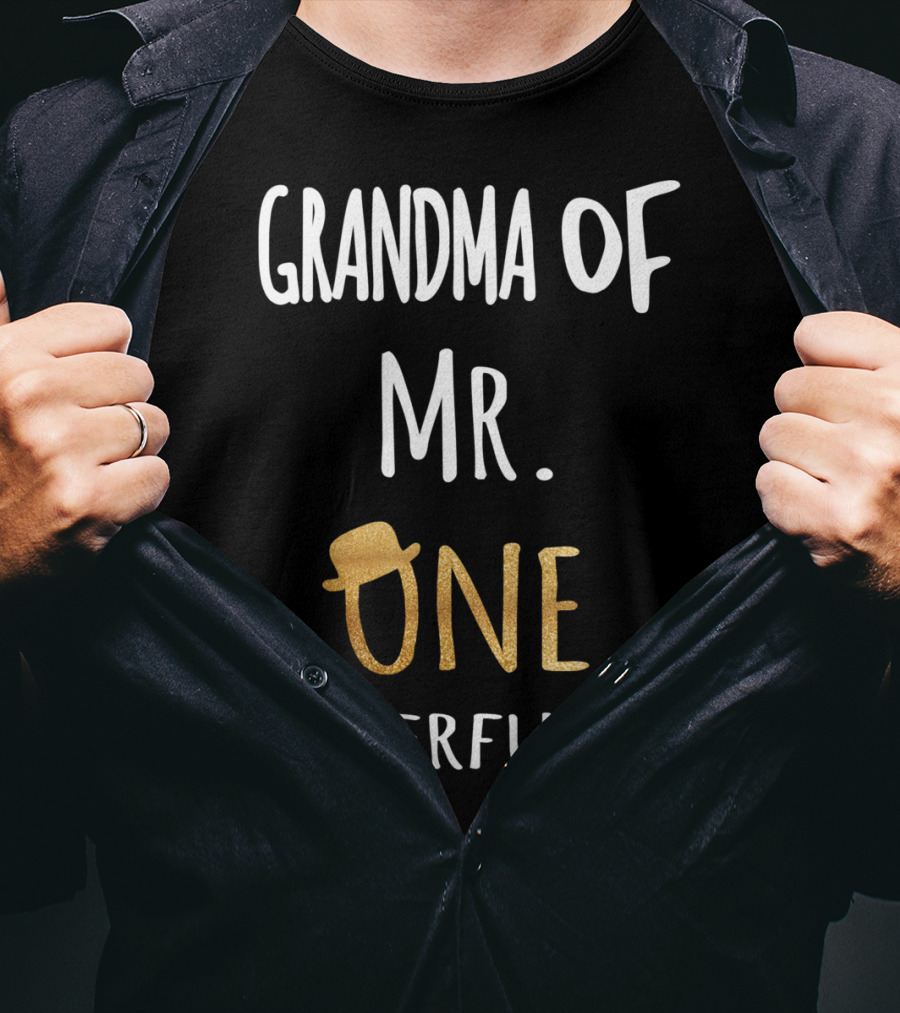 Grandma Of Mr. ONEderful Family Hat T-Shirt