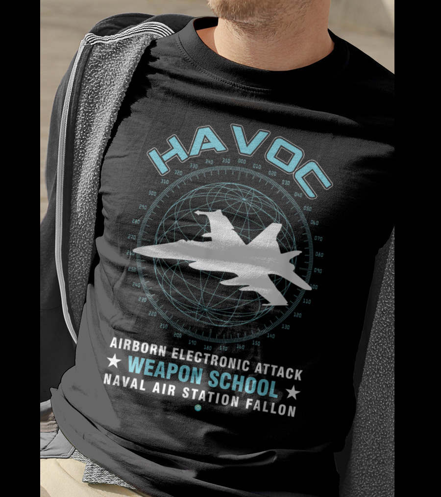 Havoc Airborne Electronic Attack Weapon School Naval Air Station Fallon T-Shirt