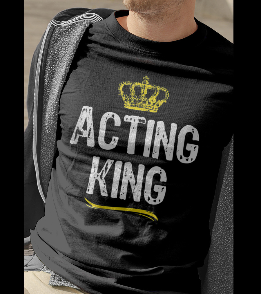 Acting King Funny Cool Accountant Crown T-Shirt