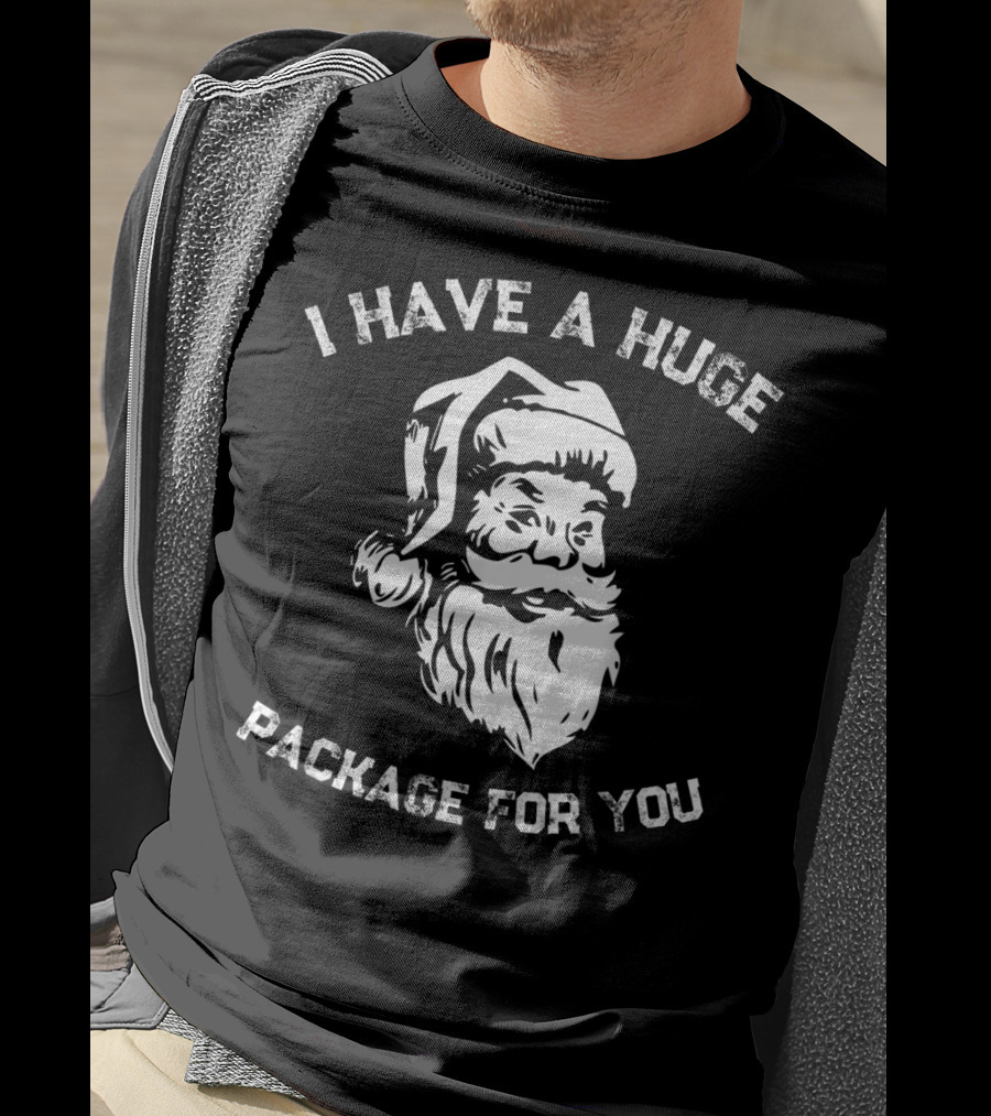 I Have A Huge Package For You Santa T-Shirt