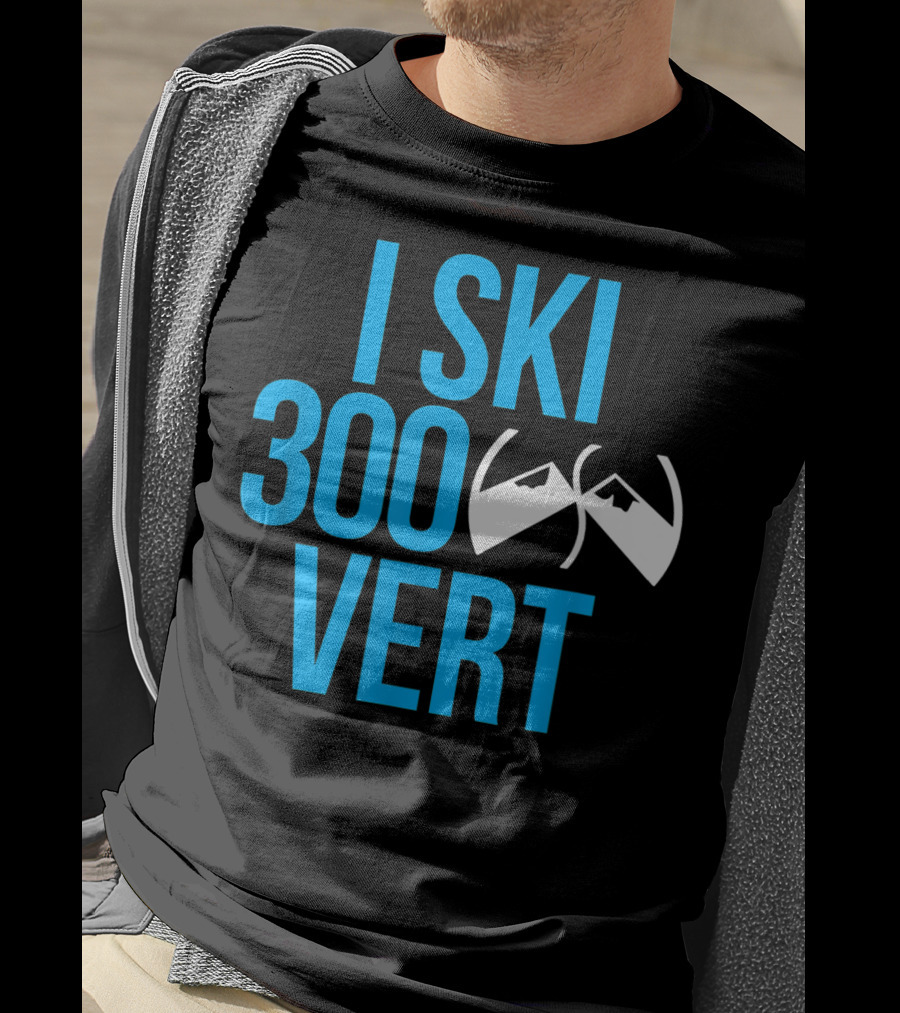 I Ski 300 Vert Ski Goggles Mountain T-Shirt