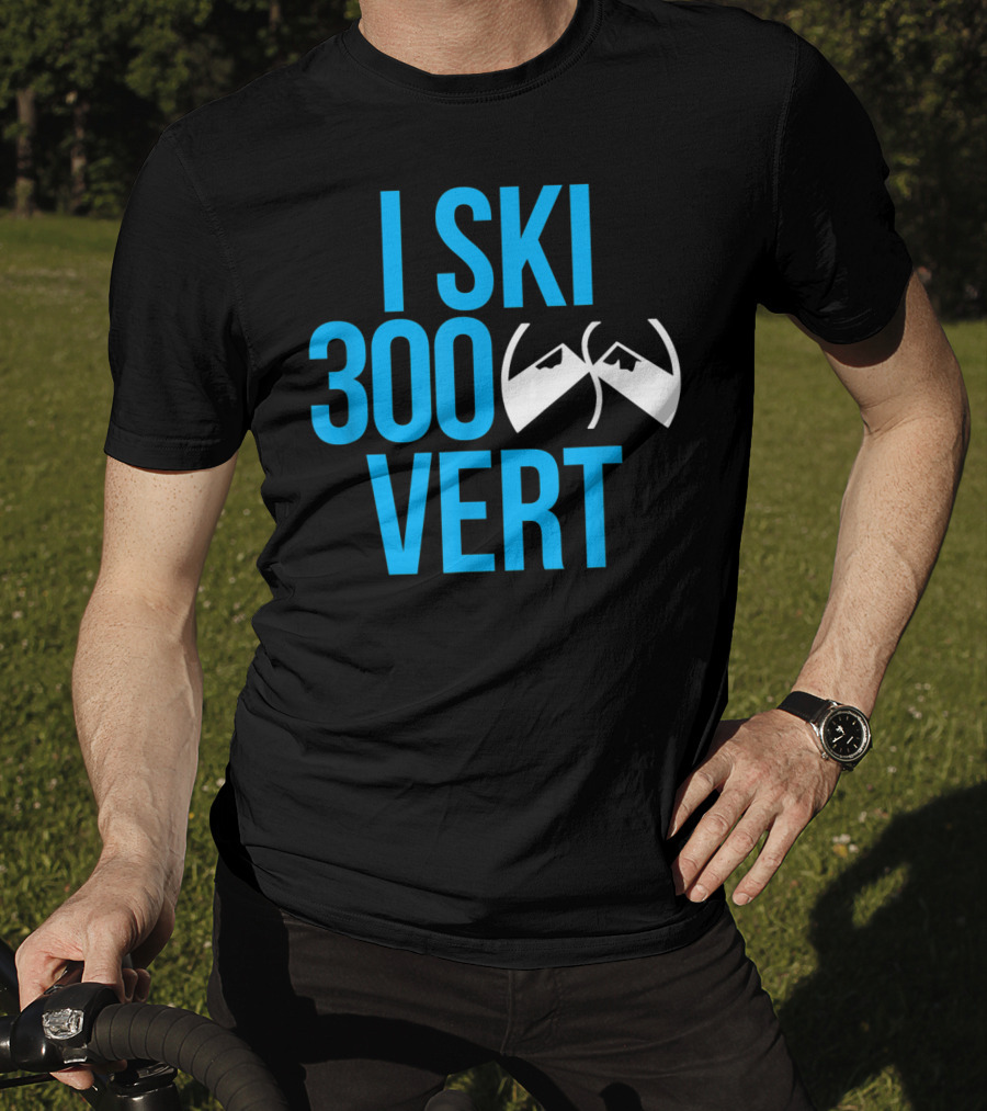 I Ski 300 Vert Ski Goggles Mountain T-Shirt