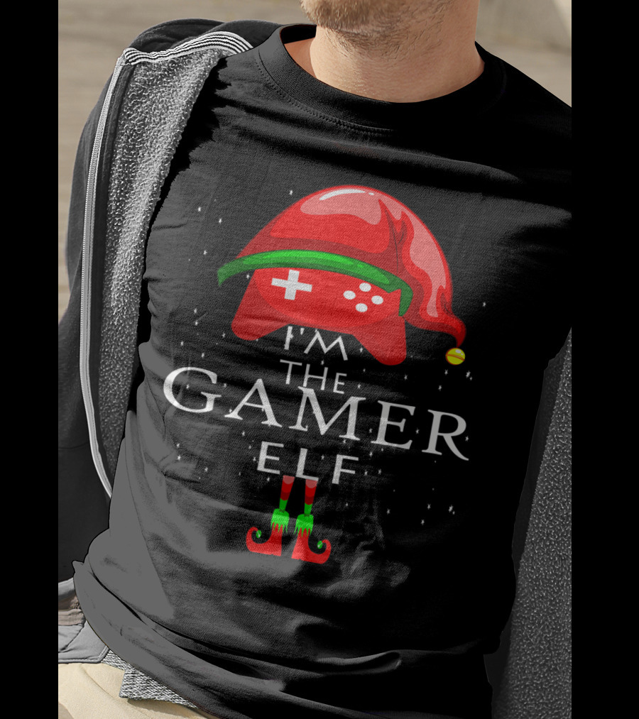 I'm The Gamer Elf Controller Hat And Shoes T-Shirt