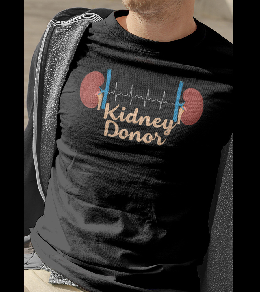 Kidney Donor Heartbeat Kidney Transplant Surgery T-Shirt