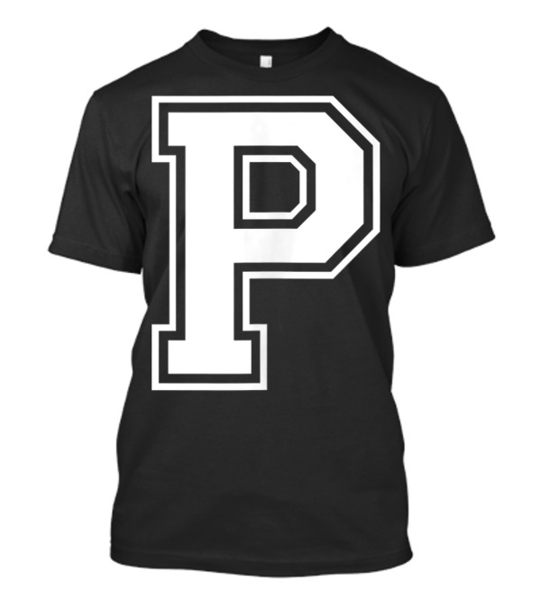 Old School Letter Name Initial P Classic T-Shirt