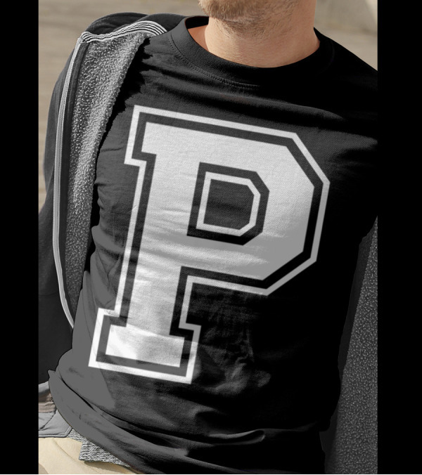 Old School Letter Name Initial P Classic T-Shirt
