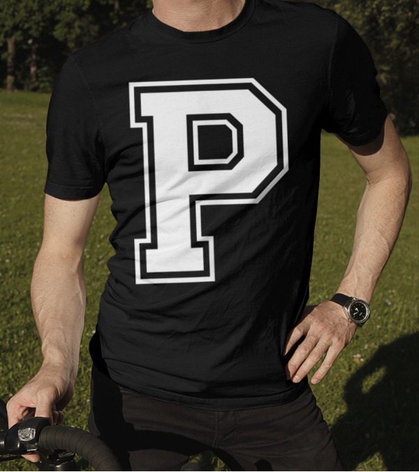 Old School Letter Name Initial P Classic T-Shirt