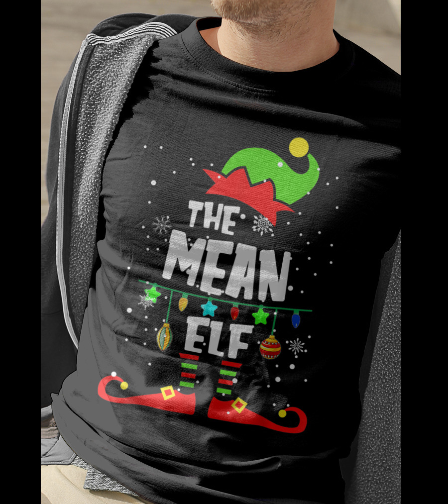 The Mean Elf Christmas Party Matching Family Group T-Shirt