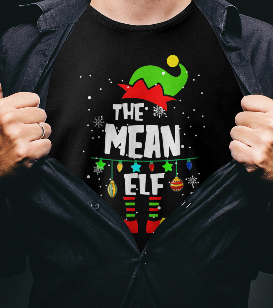 The Mean Elf Christmas Party Matching Family Group T-Shirt