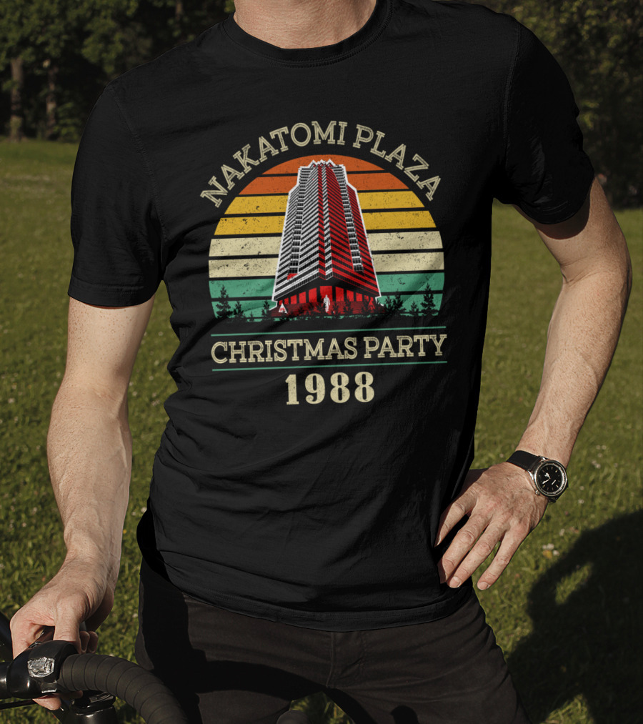 Nakatomi Plaza Christmas Party 1988 Retro Men Boy Pop Culture T-Shirt