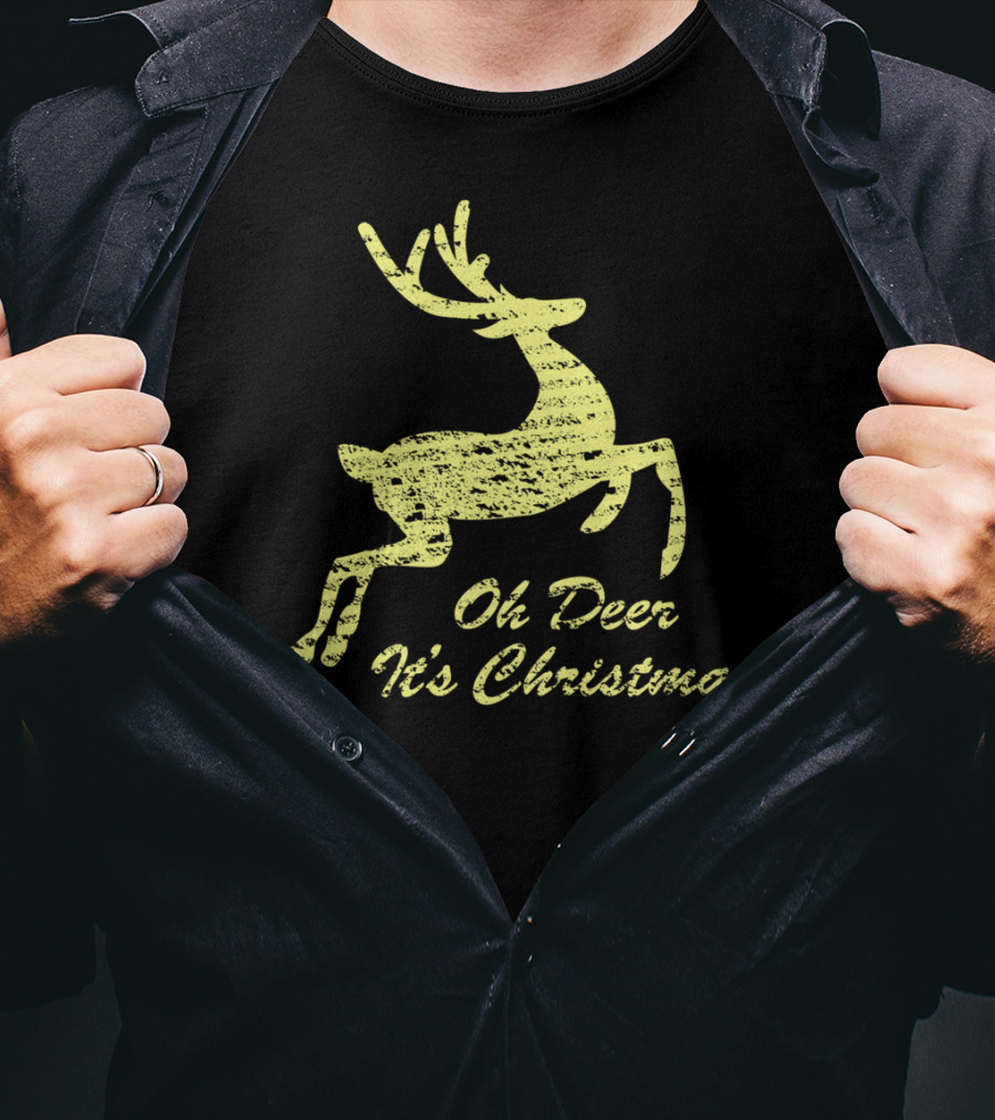Oh Deer It's Christmas Holiday Reindeer T-Shirt