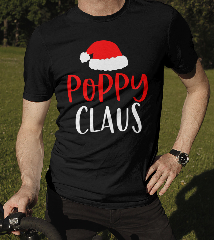Poppy Claus Funny Christmas Santa Hat T-Shirt