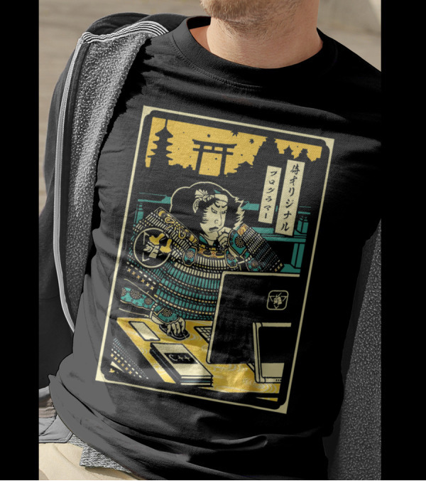 Original Samurai Warrior Programmer Computer T-Shirt