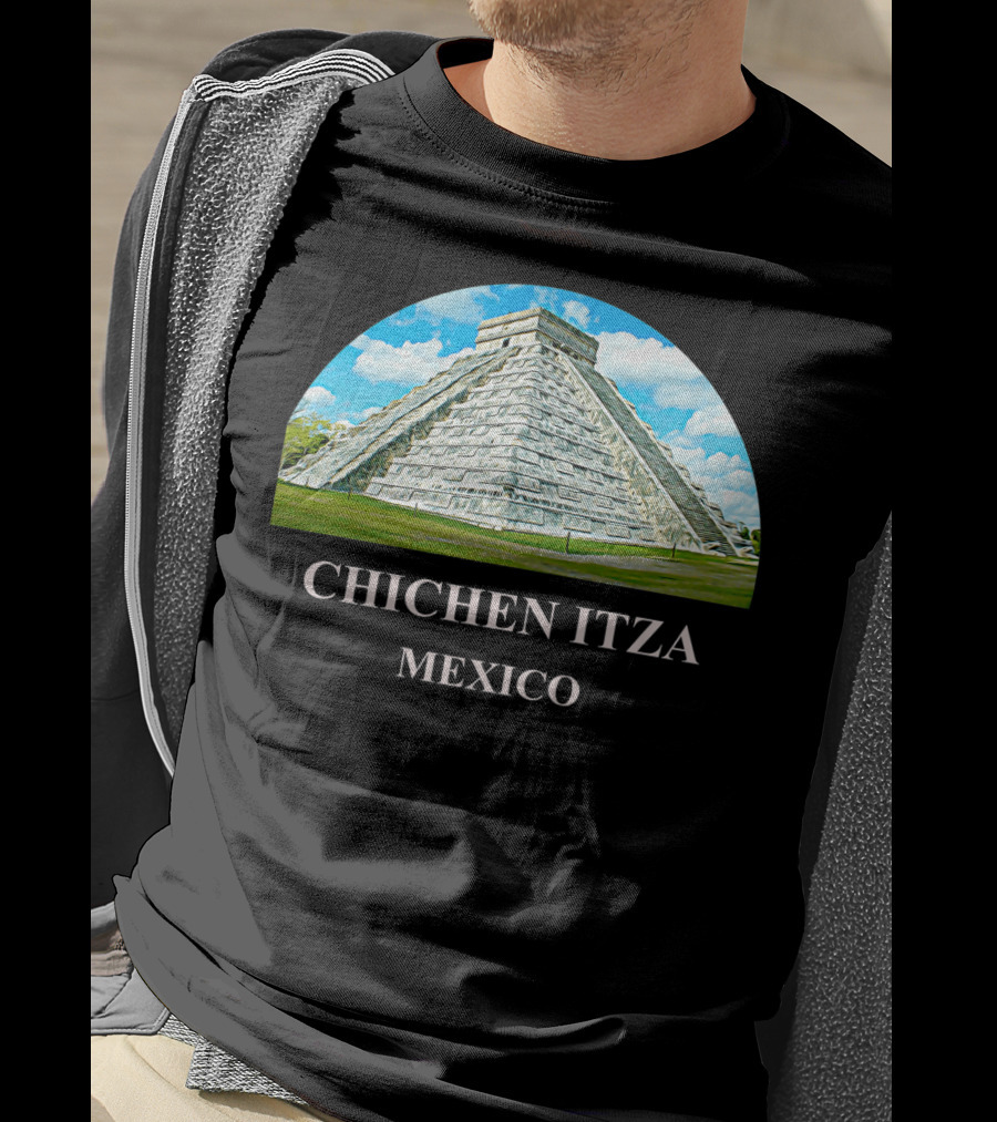 Chichen Itza Pyramid Mexico Iconic Kukulkan Structure T-Shirt