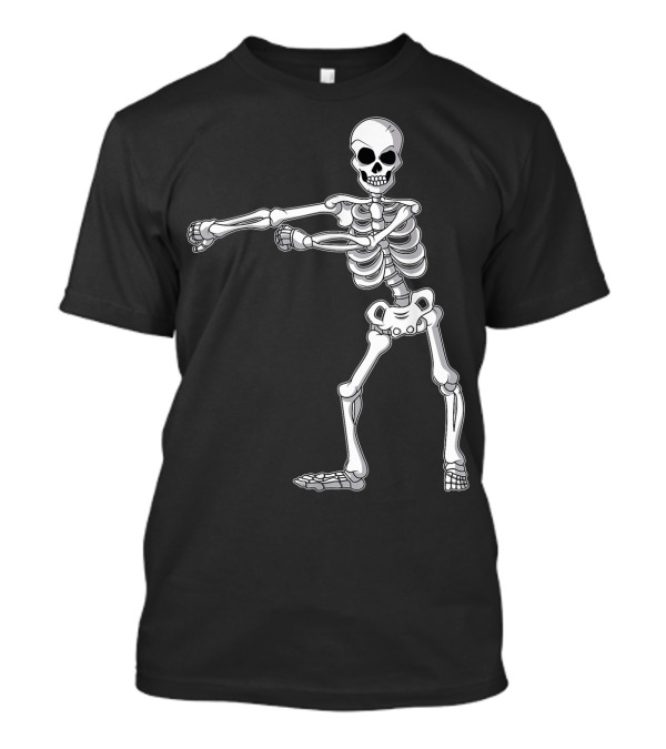 Flossing Skeleton Funny Halloween Dance T-Shirt