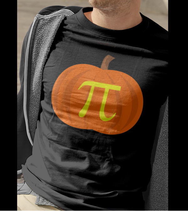Funny Pumpkin Pi Math Pun Halloween Geek Nerd T-Shirt