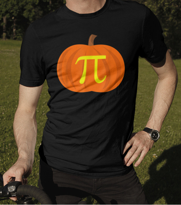Funny Pumpkin Pi Math Pun Halloween Geek Nerd T-Shirt