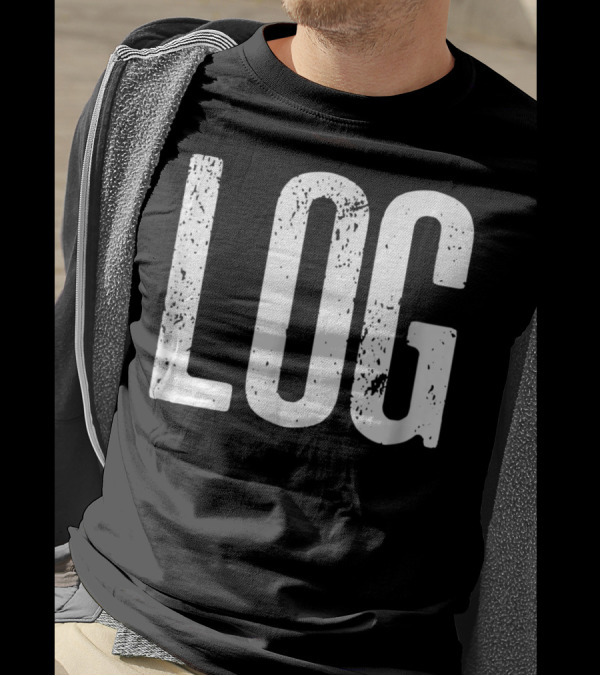 Funny Halloween Beaver Meme Log T-Shirt