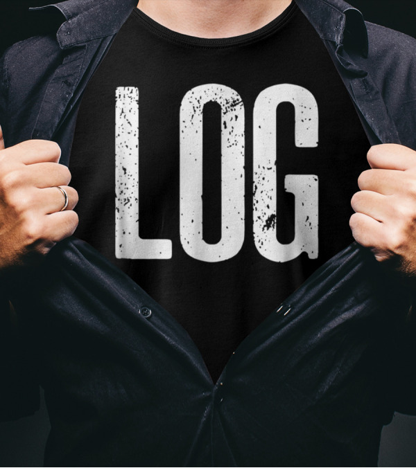 Funny Halloween Beaver Meme Log T-Shirt
