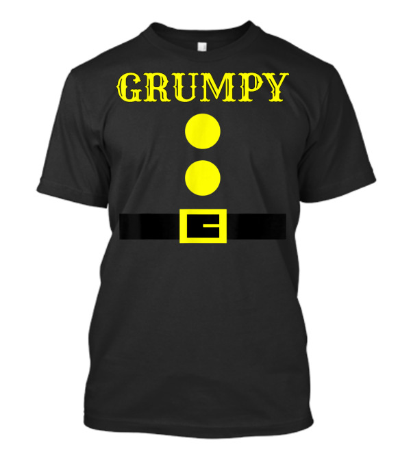 Grumpy Dwarf Halloween Costume Grumpy Dwarf Grumpy Shirt Belt Buttons T-Shirt