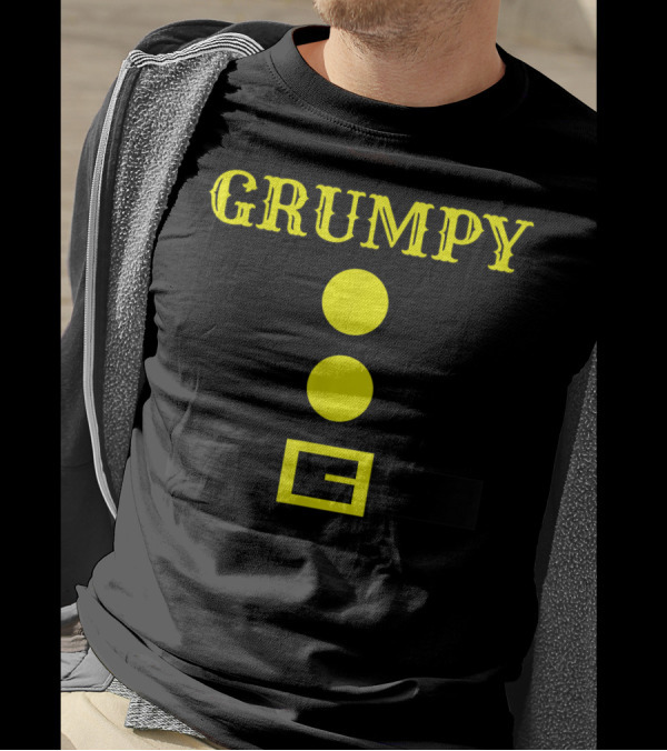 Grumpy Dwarf Halloween Costume Grumpy Dwarf Grumpy Shirt Belt Buttons T-Shirt