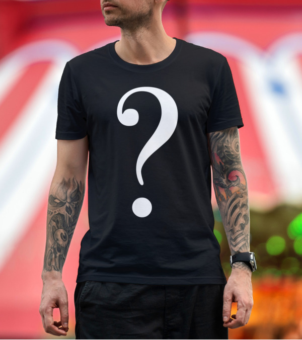 Premium T-Shirt: Halloween Question Mark Mystery Group T-Shirt Halloween Question Mark Mystery Group T-Shirt