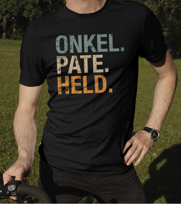 Herren Onkel Pate Held Geschenk Für Taufpate Vintage Style Retro Look T-Shirt