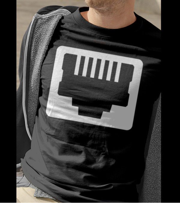 Ethernet Network System Admin RJ45 Connector T-Shirt