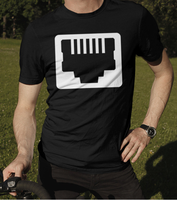 Ethernet Network System Admin RJ45 Connector T-Shirt