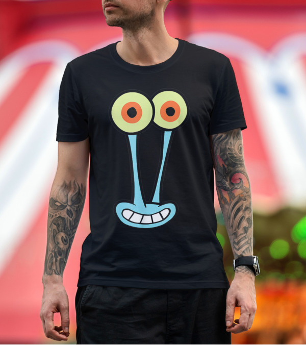 Premium T-Shirt: Garyhalloween Funny Snail Face Group Snail Eyes Smiling Mouth T-Shirt Garyhalloween Funny Snail Face Group Snail Eyes Smiling Mouth T-Shirt