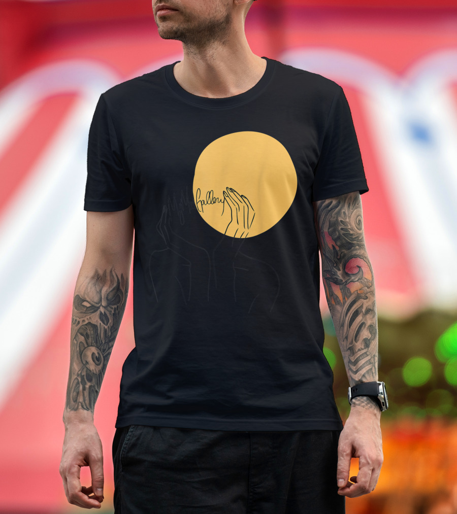 My Mod Gallery Hands Yellow Circle T-Shirt