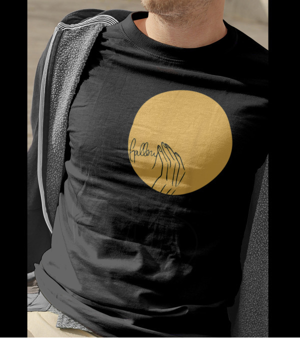 My Mod Gallery Hands Yellow Circle T-Shirt