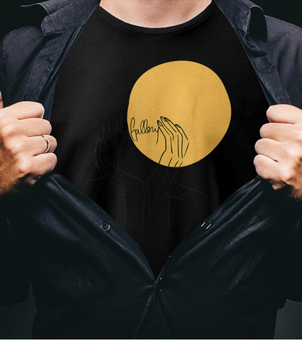 My Mod Gallery Hands Yellow Circle T-Shirt