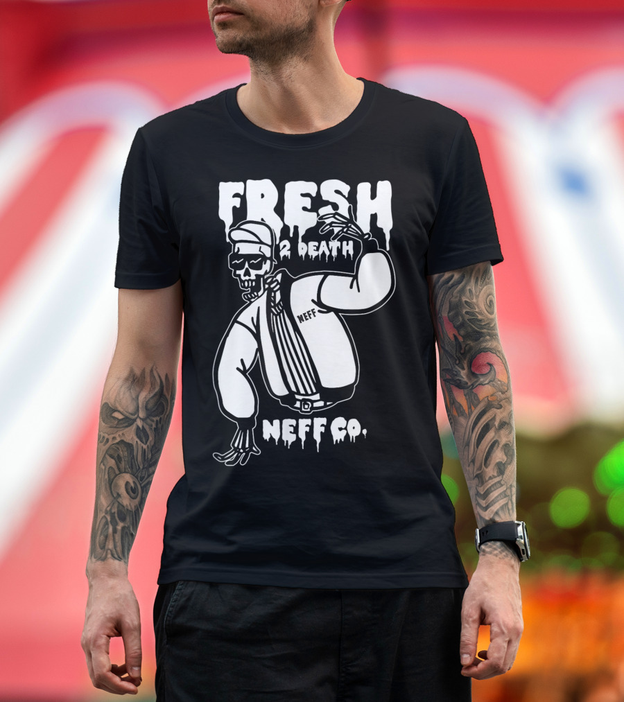 Neff Co. Fresh 2 Death Rad Skeleton Man T-Shirt