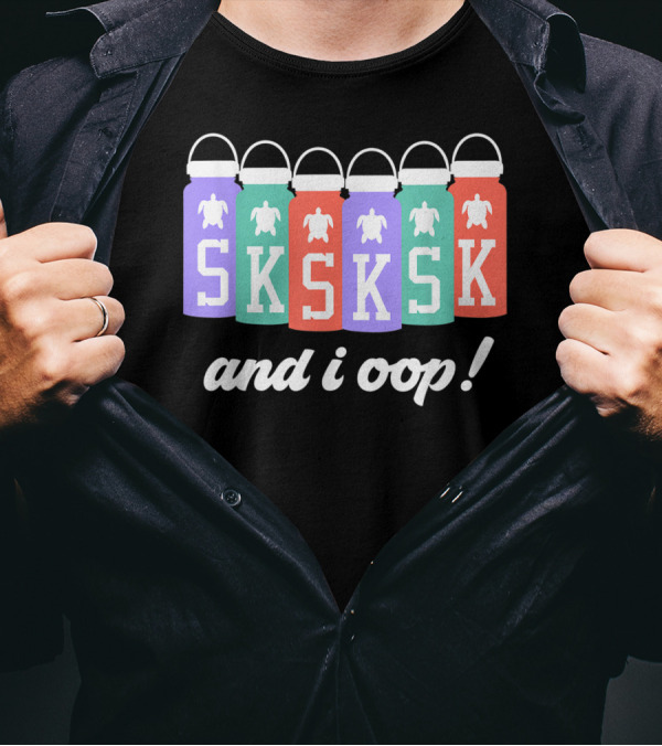 SKSKSK And I Oop Save The Turtles Girls Hydro Flask T-Shirt