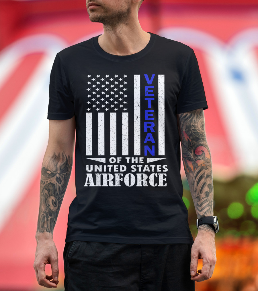 VETERAN OF THE UNITED STATES AIR FORCE FLAG T-Shirt