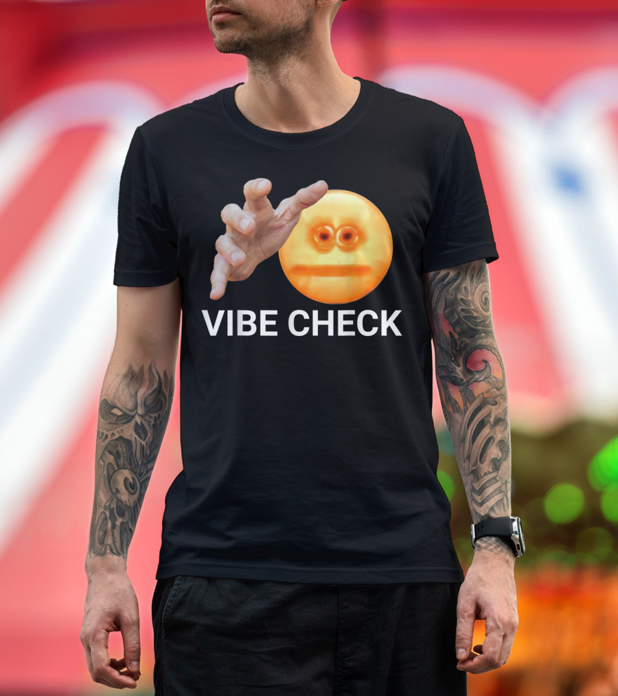 Vibe Check Reaching Hand Emoji Meme T-Shirt