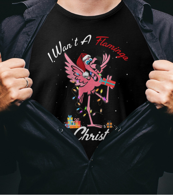 I Want A Flamingo For Christmas T-Shirt