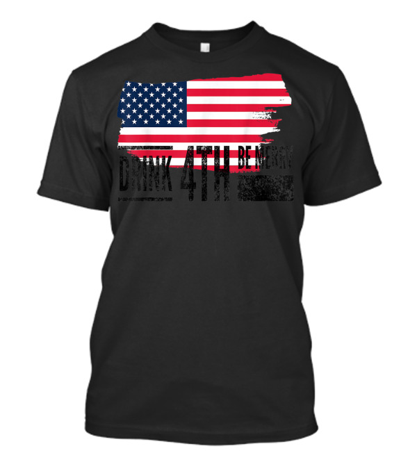4Th Of July Drink Be Merry American Flag T-Shirt