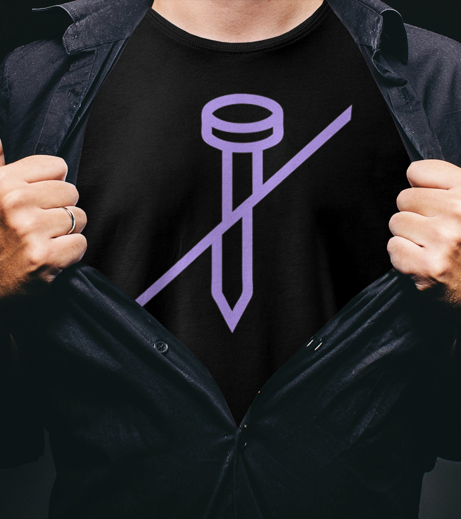 Atolye Civi Purple Nail T-Shirt