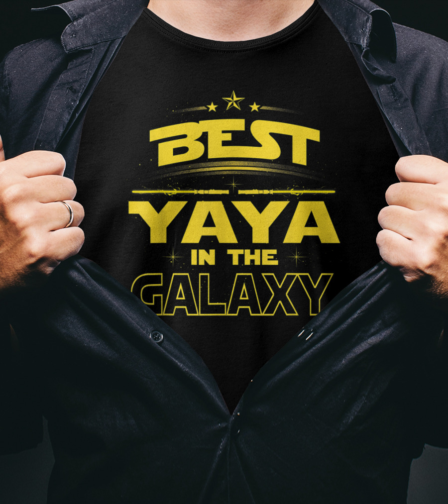 Best Yaya In The Galaxy Mothers Day Gift Mo Star T-Shirt