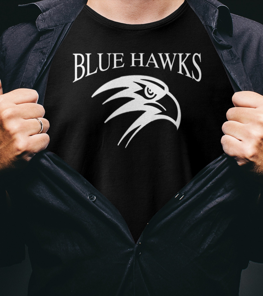 Blue Hawks Fierce Eagle Head T-Shirt
