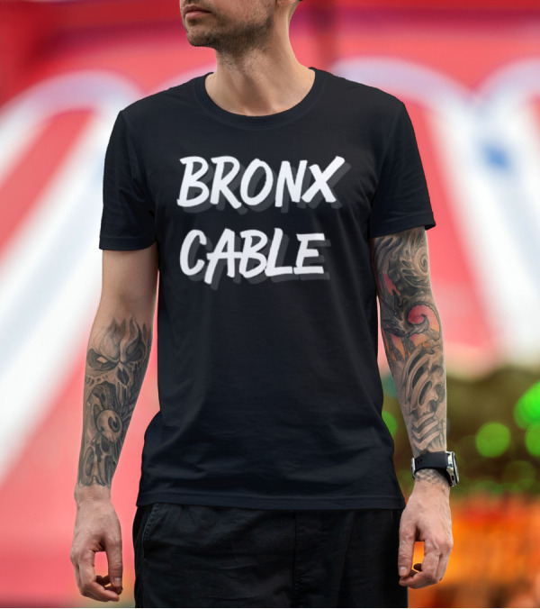 Premium T-Shirt: Bronx Cable Vintage Style Urban Graphics T-Shirt Bronx Cable Vintage Style Urban Graphics T-Shirt